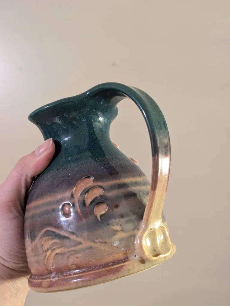 Handcrafted Pottery Creamer or Pitcher image indicator(2)