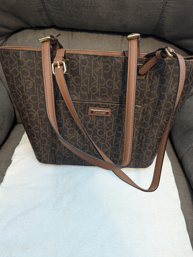 Calvin Klein Brown Tote Bag