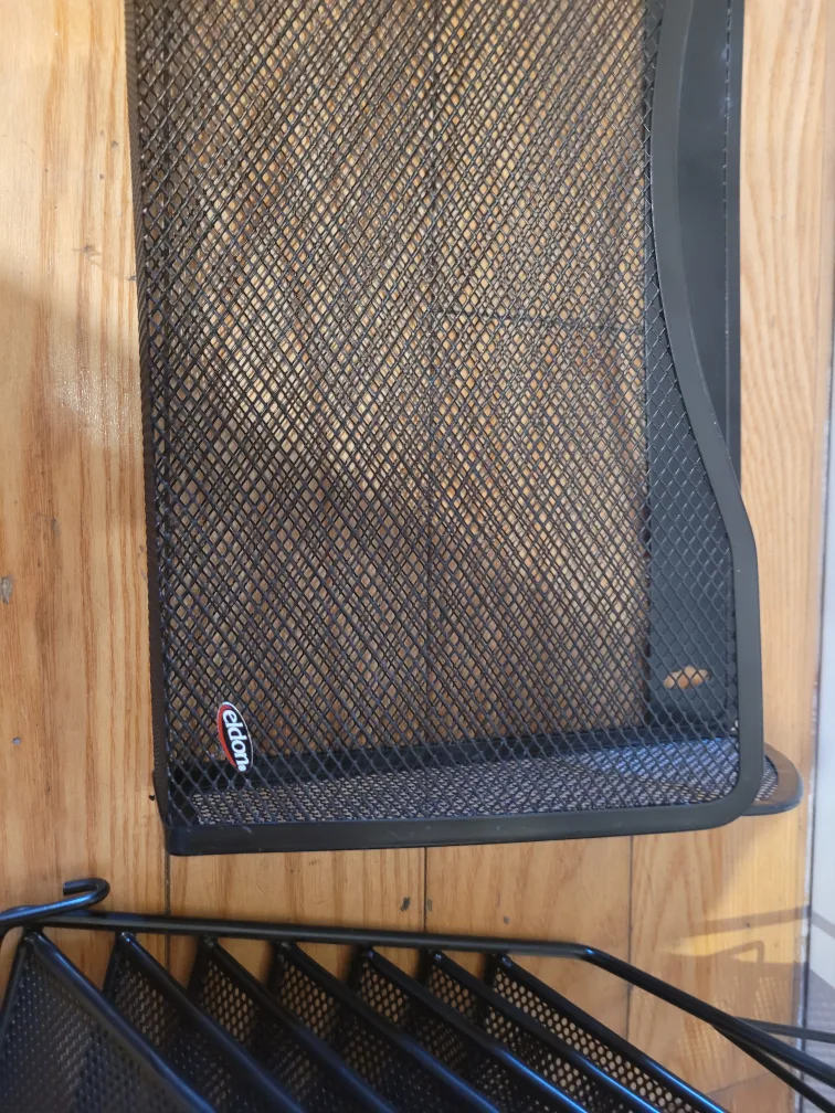 Black Metal Desk Organizers - 2 x File Sorters & Magazine Rack image indicator(8)