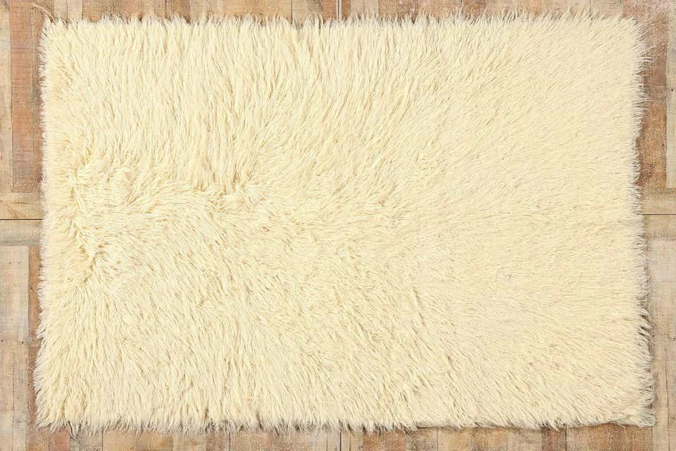 Vintage Natural Greek Flokati Rug