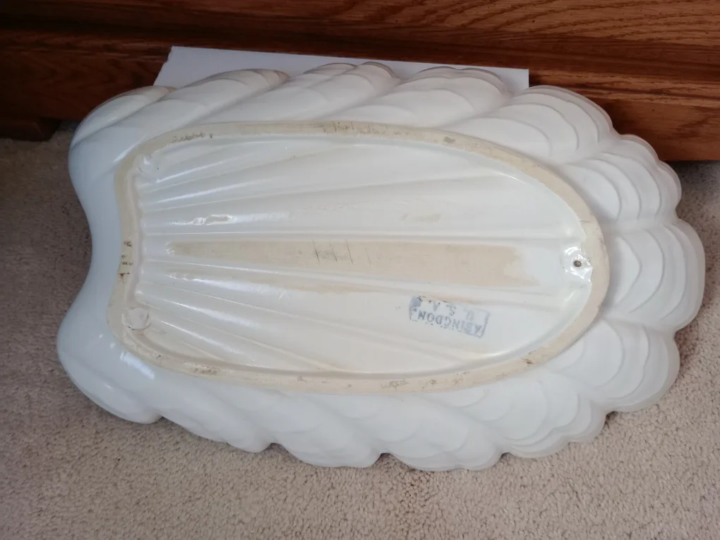 Vintage White Ceramic  Dish image indicator(2)