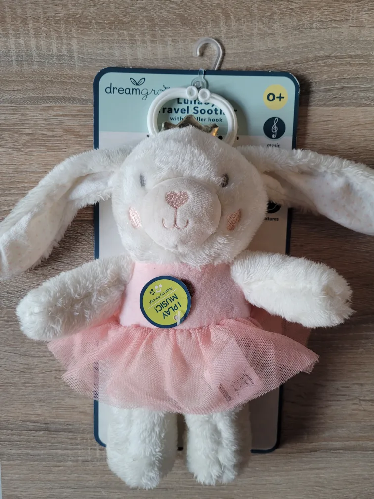 NEW DreamGrow Lullaby Travel Soother Bunny image indicator(3)