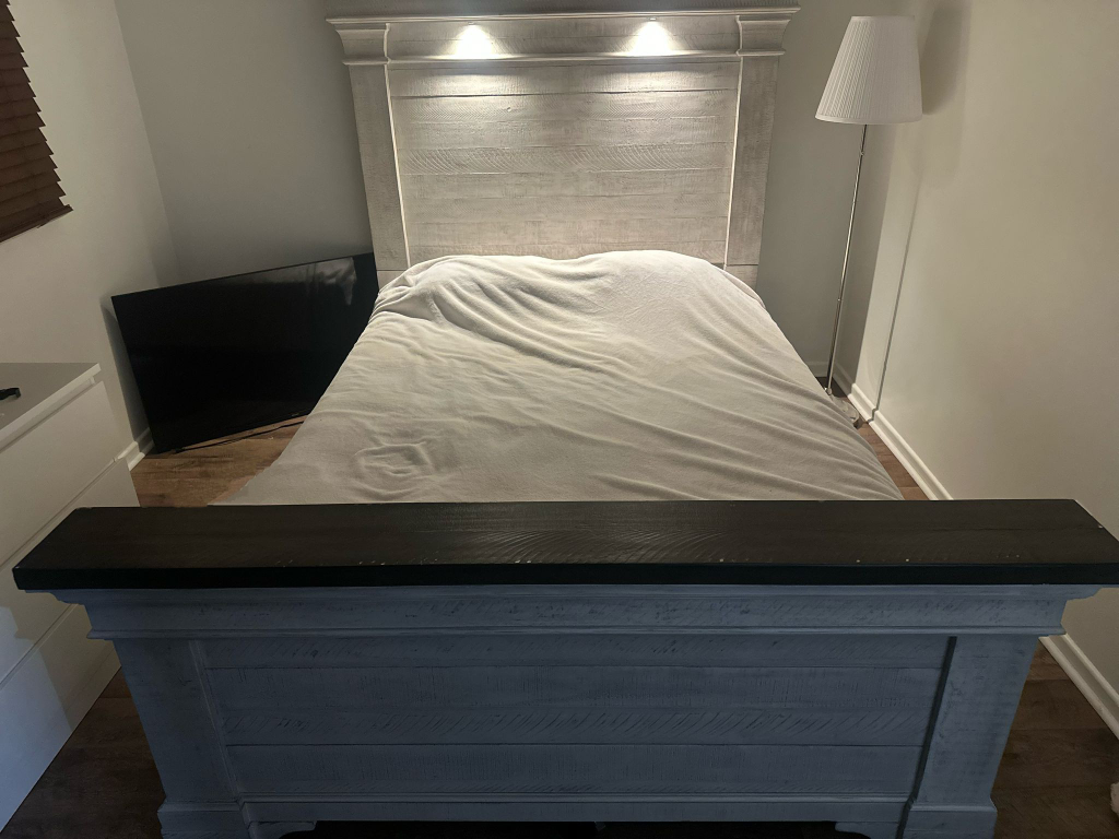 Queen Bed Frame with Built-in Lighting