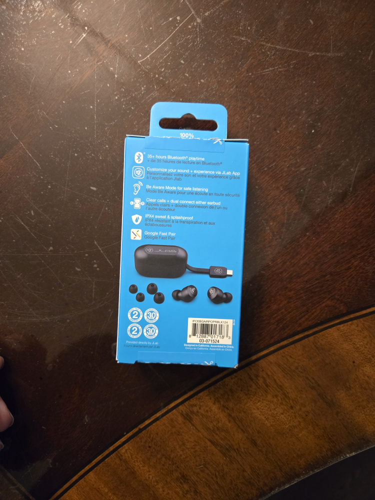 JLab Go Air Pop True Wireless Earbuds - Black