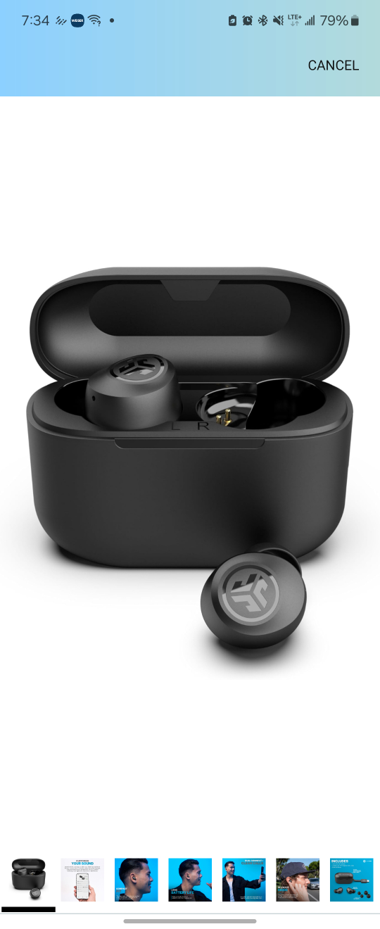 JLab Go Air Pop True Wireless Earbuds - Black - photo 3