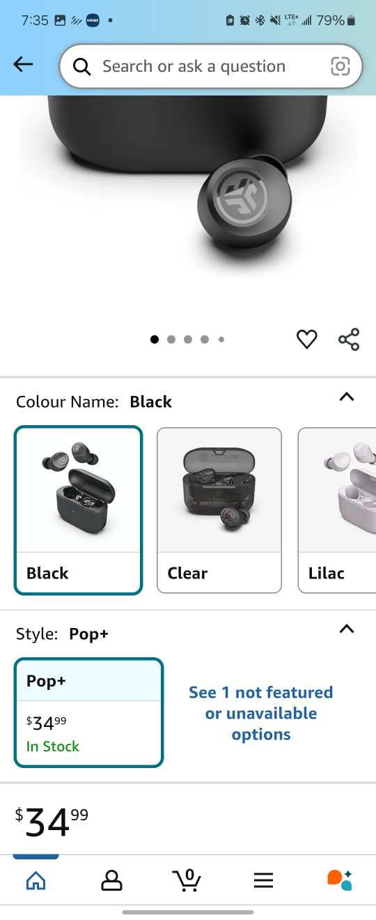 JLab Go Air Pop True Wireless Earbuds - Black - photo 5