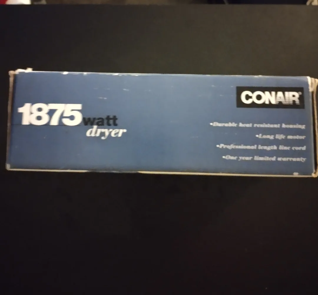 Vintage Conair 1875 Watt Travel Hair Dryer 💚 image indicator(2)