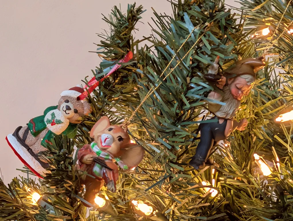 Vintage hand-painted Christmas Ornament Set image indicator(7)