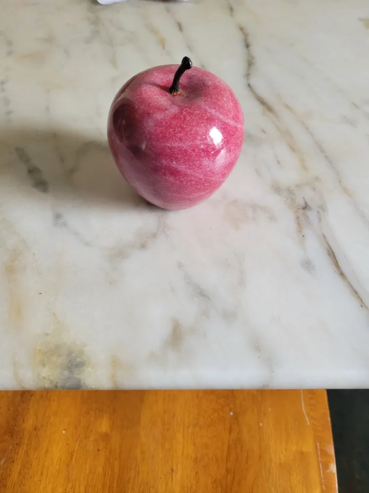 Red Marble Apple Paperweight image indicator(2)