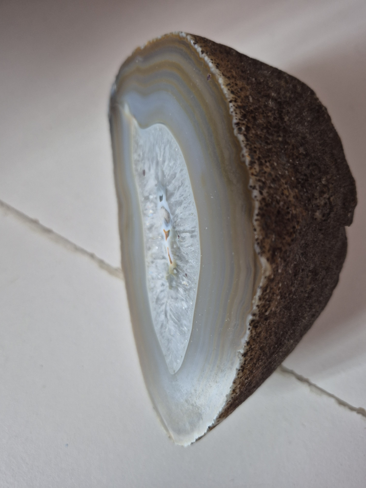 Agate Geode Slice Specimen - photo 2