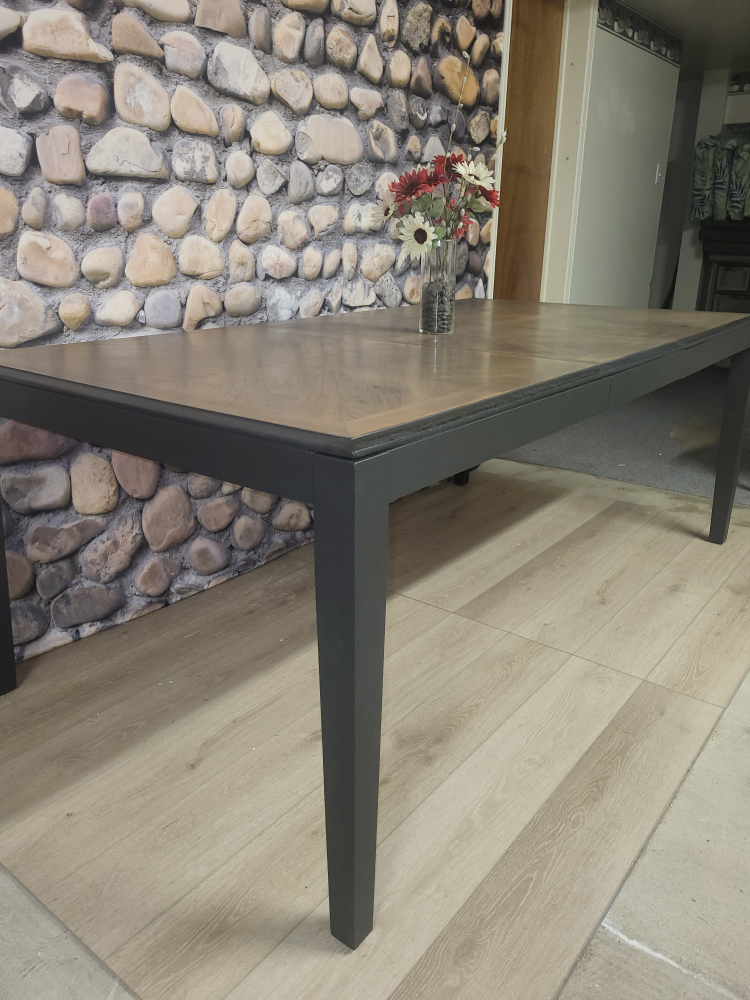 Large Rectangular Dining Table with Black Legs - photo 2