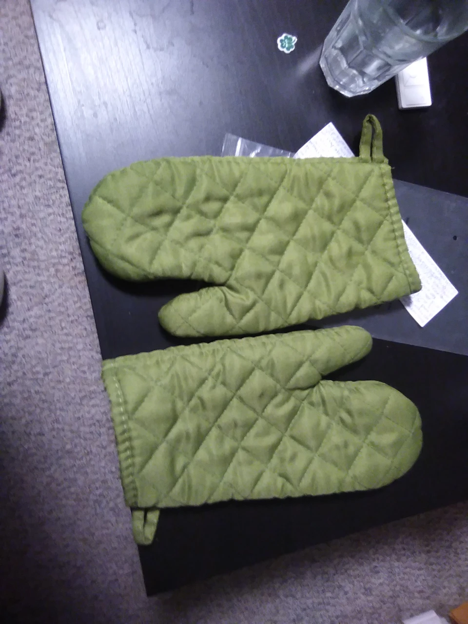 Olive Green Oven Mitts