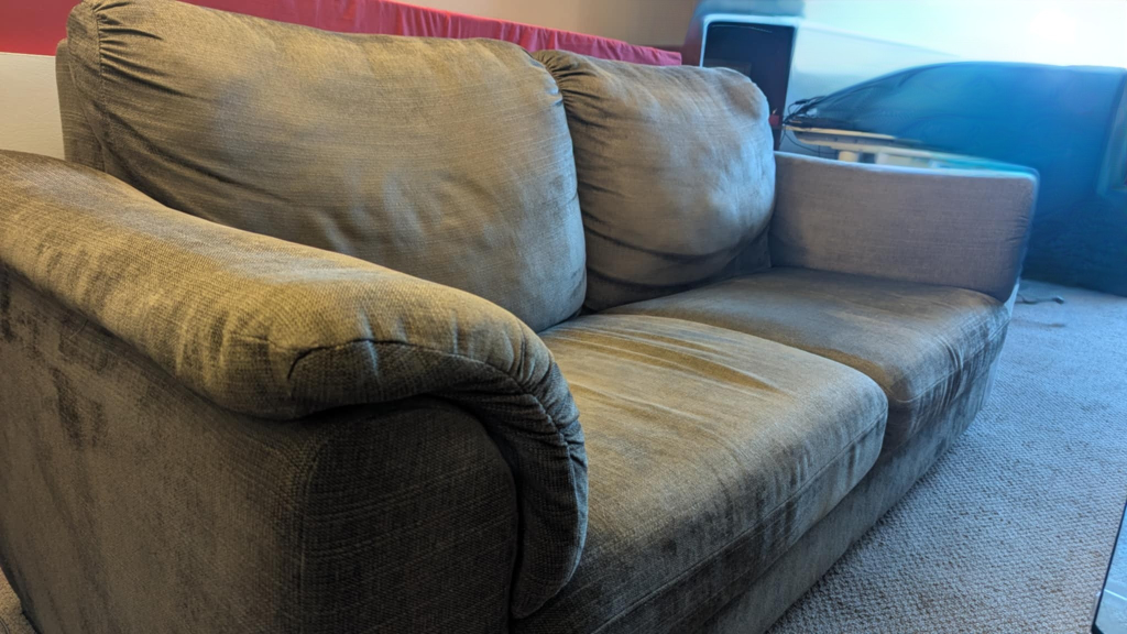 Grey Loveseat/ couch/ sofa - photo 2