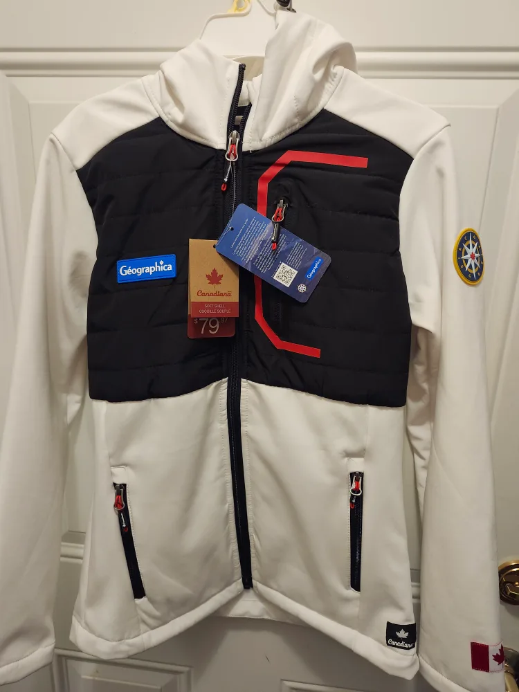 brand new white Canadiana Geographica Soft Shell Jacket image indicator(6)
