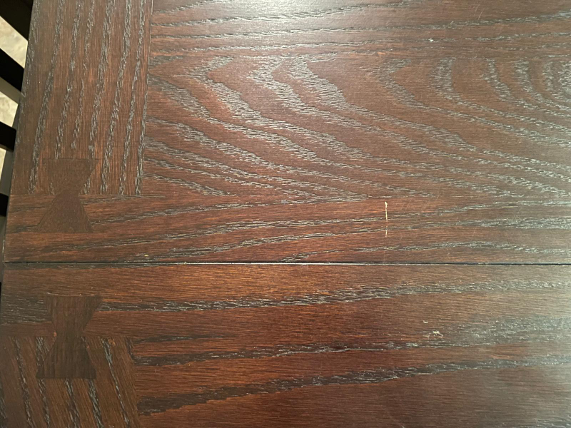 Dark Brown Wood Dining Table Set with 4 Chairs - photo 4