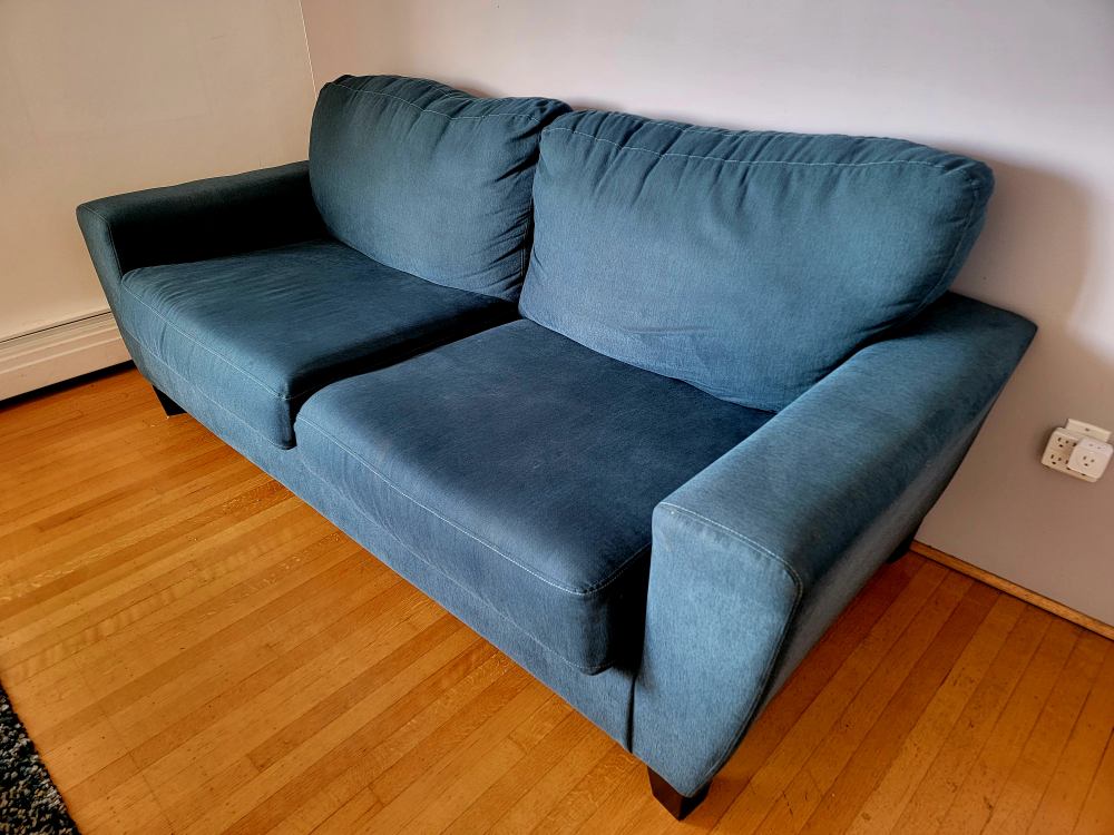 Teal Sofa Couch - Two Seater