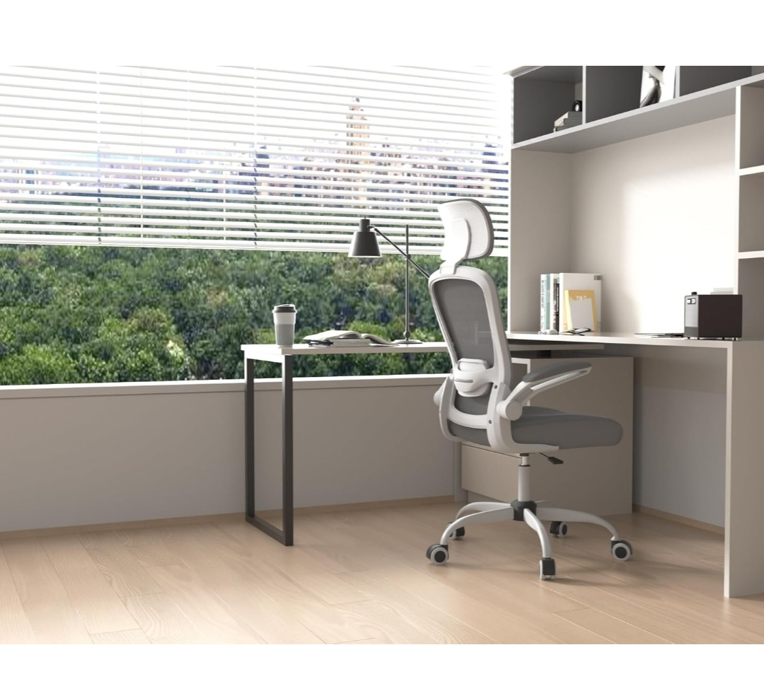 Ergonomic Mesh Office Chair with Headrest and Lumbar Support - photo 3