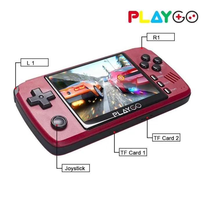 Wolsen PLAYGO Retro Handheld Game Console - Red image indicator(3)