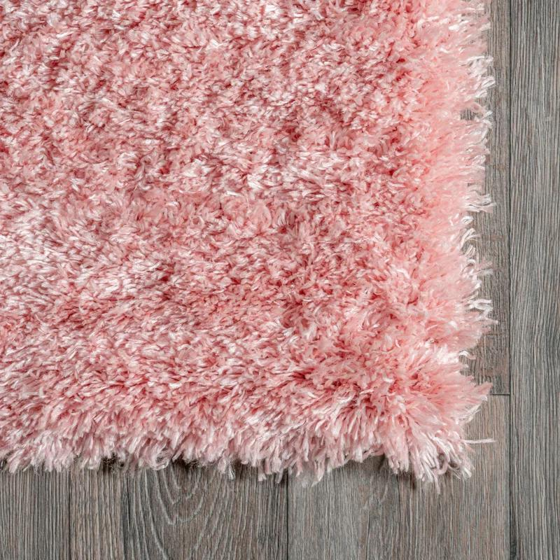 Pink Fluffy Rug