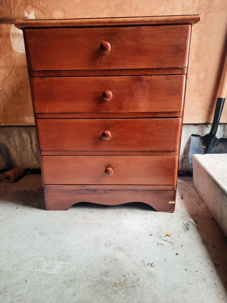 Wooden Four-Drawer Chest