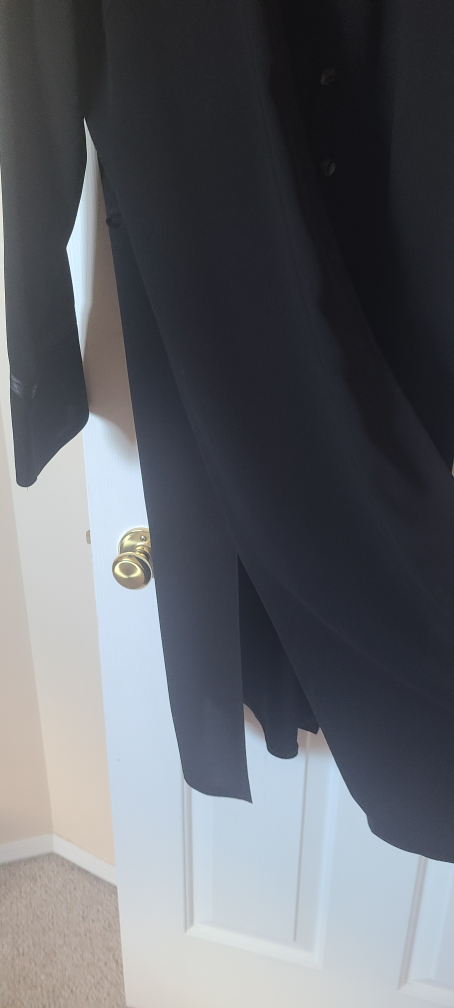 Black button-down long-sleeved tunic - photo 2