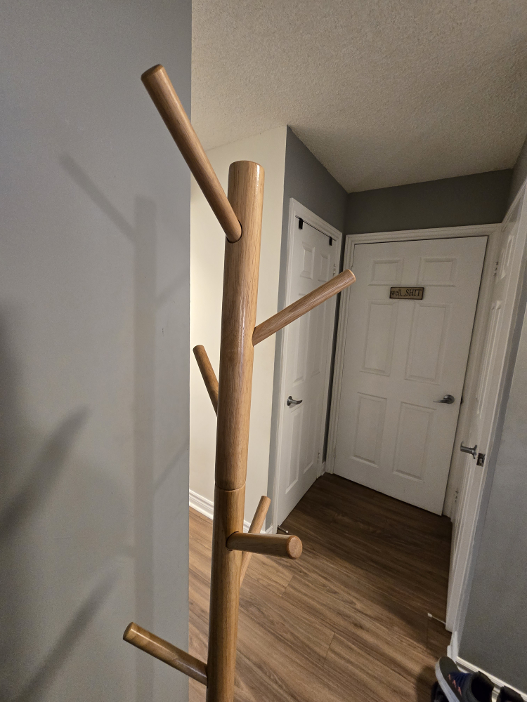 Wooden Coat Rack Stand - photo 2