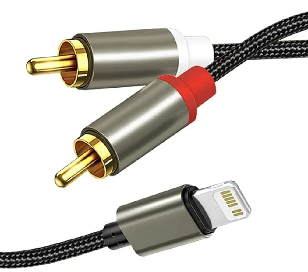 iPhone Lightning to RCA Audio Cable - Connect to Amplifiers
