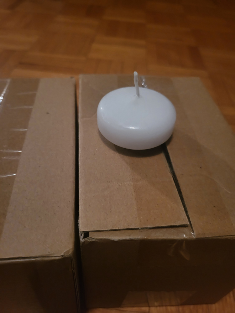 40 White Floating Candles - photo 2