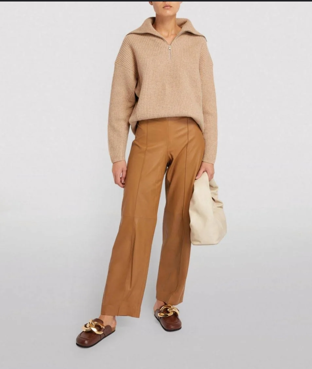 Vince Ribbed Wool-Cashmere Half-Zip Pullover - XS - photo 2