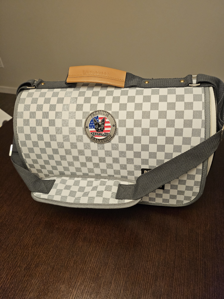 Premium Brands Pet Carrier - Grey and White Checkered - photo 5