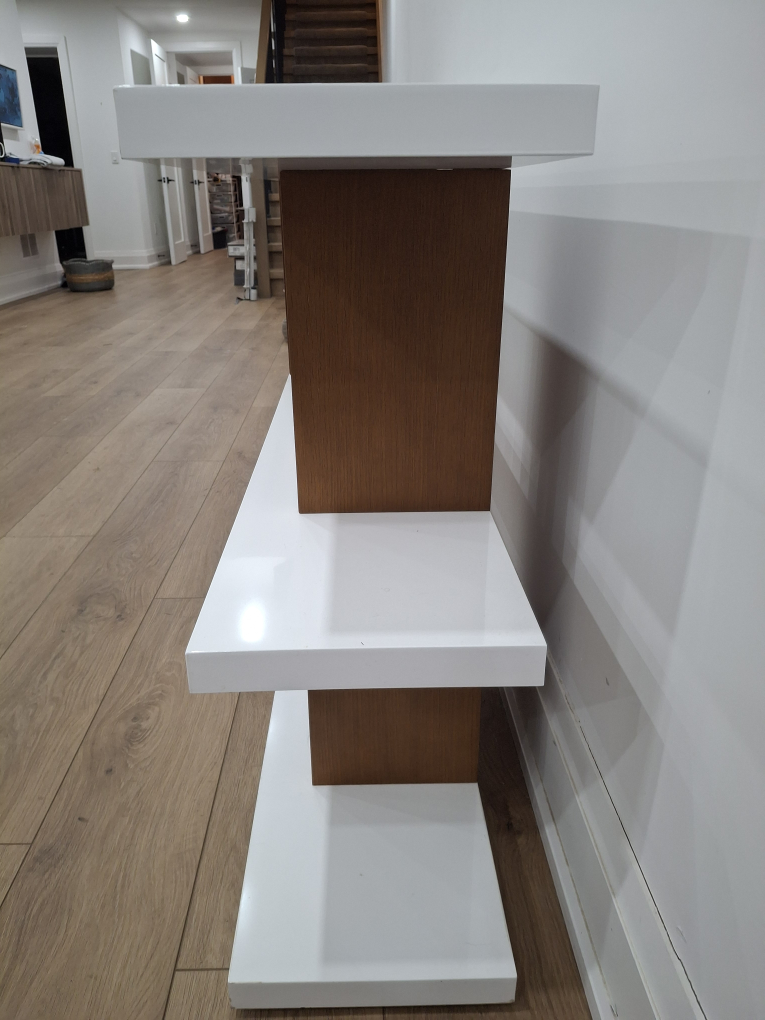 Modern White and Wood Media Console (Structube) - photo 3