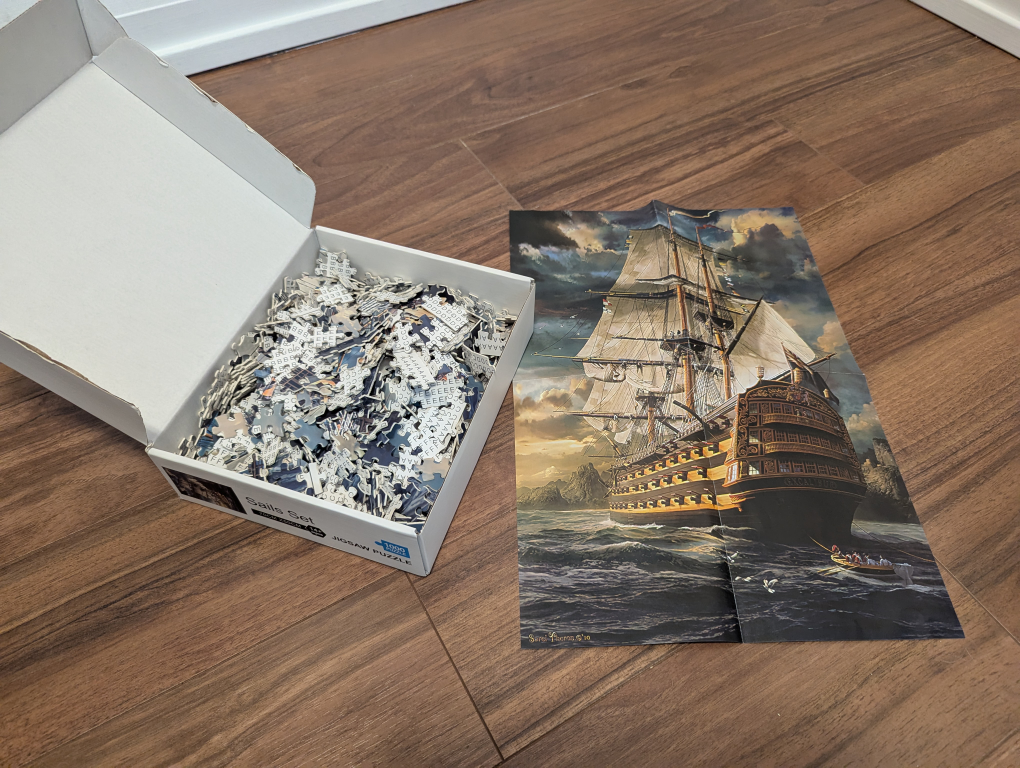 1000 Piece Jigsaw Puzzle - Sails Set - 70cm x 50cm - photo 2