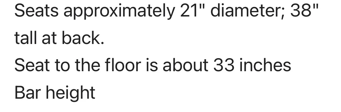 REDUCED - Set of 3 Swivel Bar Stools image indicator(4)