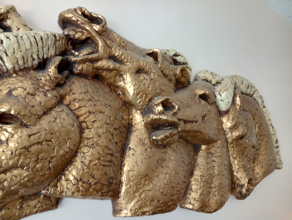Vintage Gold Horse Head Wall Decor