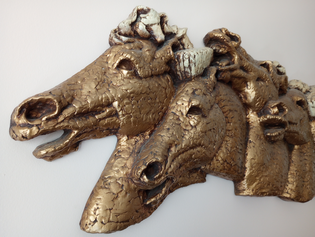 Vintage Gold Horse Head Wall Decor - photo 3