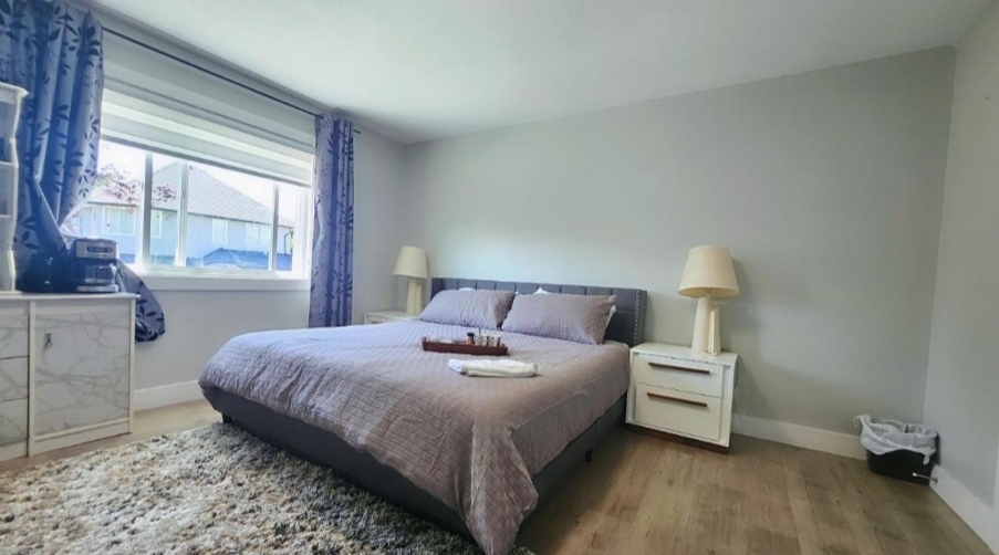 king bed with mattress and box spring