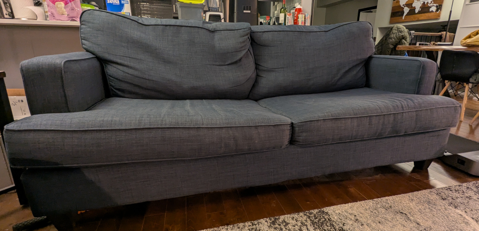 dark blue couch