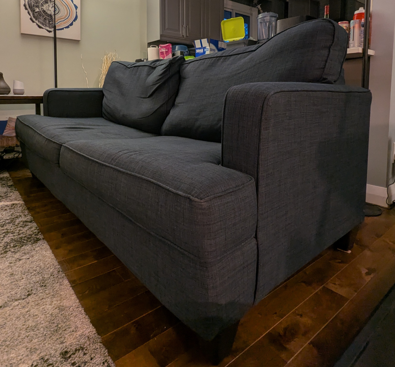dark blue couch - photo 3
