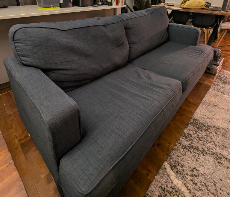 dark blue couch - photo 4