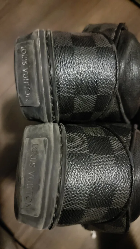 Louis Vuitton Damier Graphite Canvas High Top Sneakers image indicator(5)