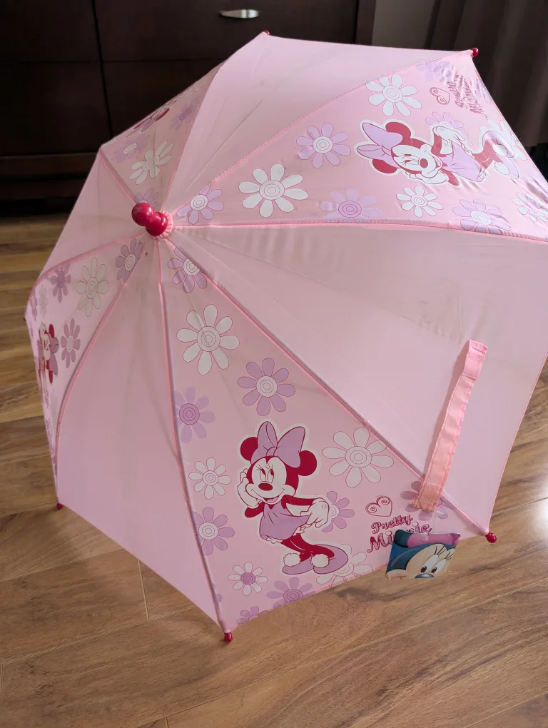 Adorable Minnie Mouse Pink Umbrella for Kids image indicator(2)