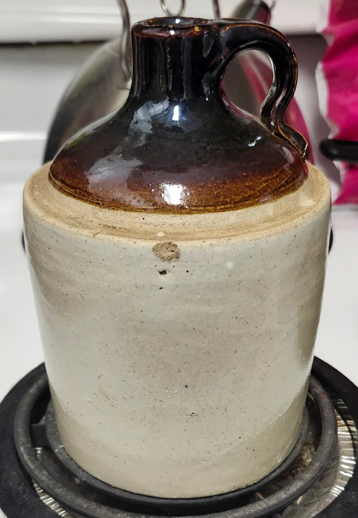 Antique Brown & Beige Stoneware Jug image indicator(3)