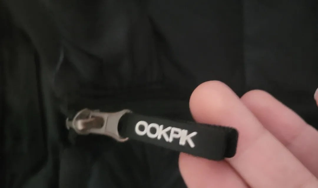 OOKPIK World Men's Black Puffer Jacket - Size Large image indicator(2)