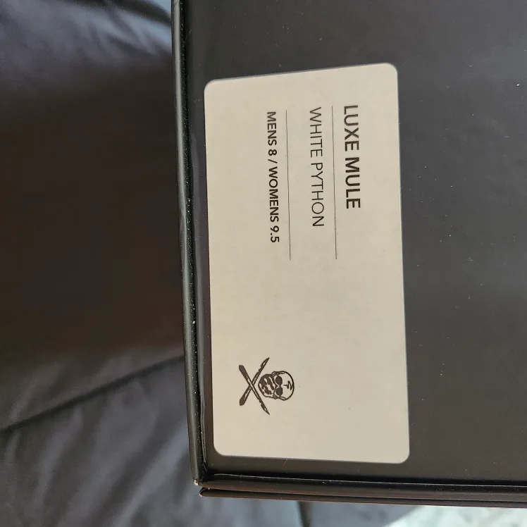 The Surgeon Luxe White Python Mules - Men's Size 8/Women's 9.5 image indicator(4)