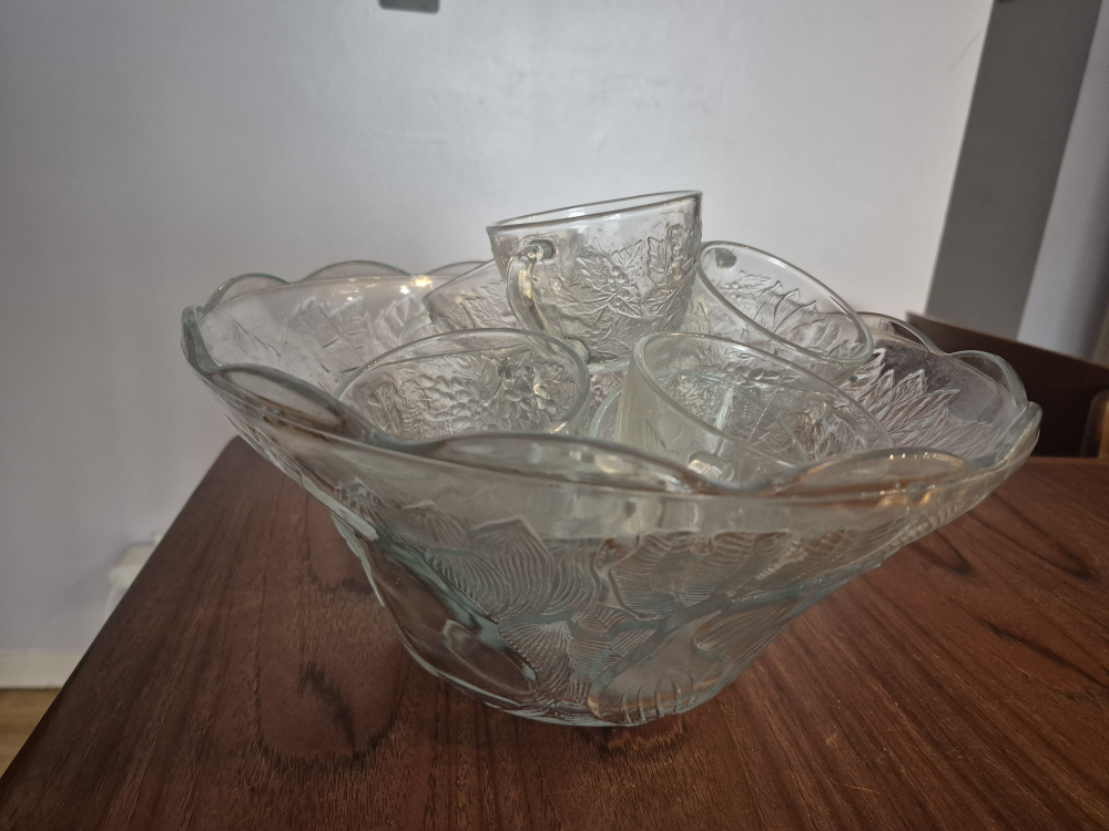 Punch Bowl with 12 Cups - photo 4
