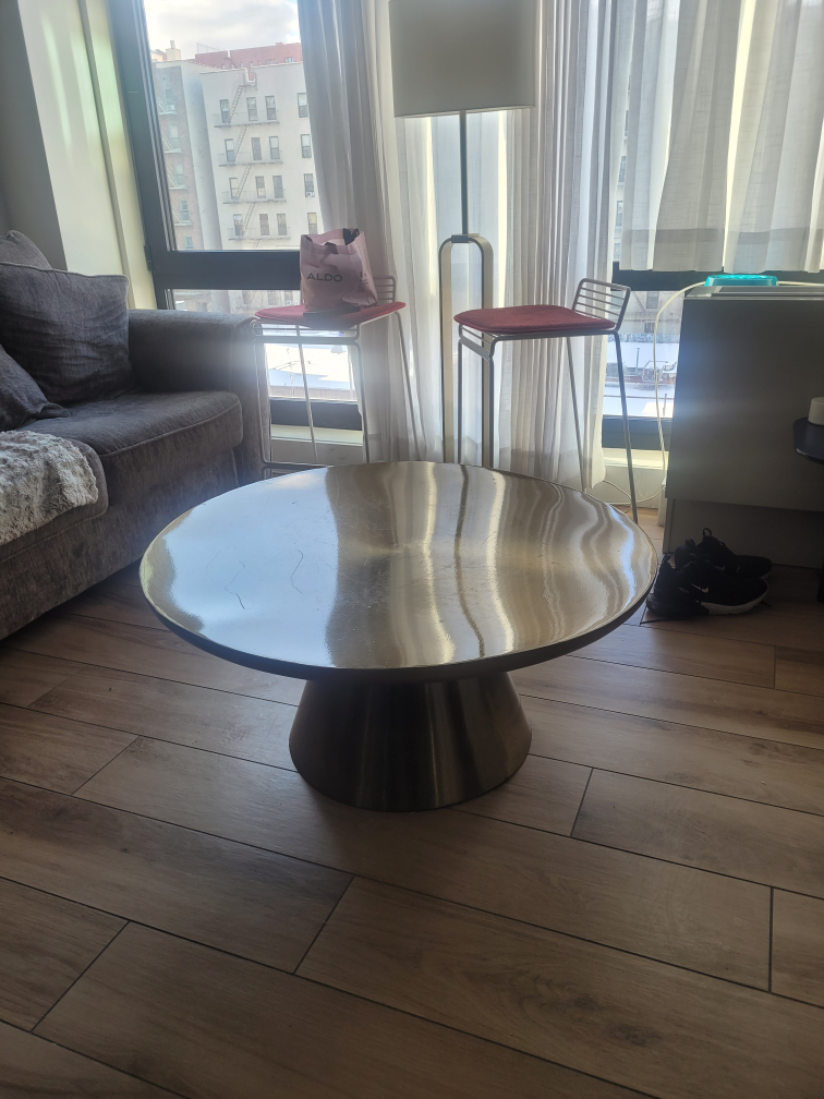 Round Gold Coffee Table