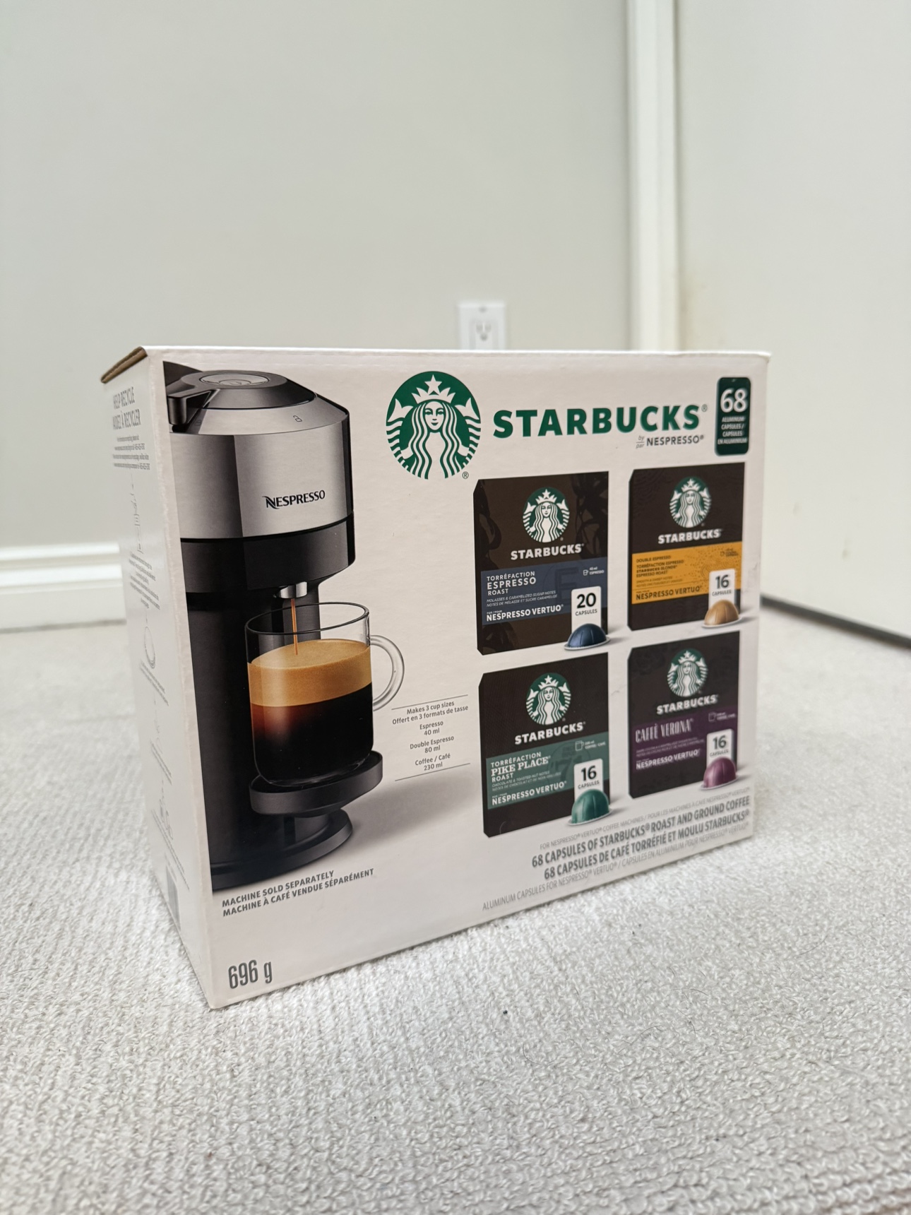 Starbucks Nespresso capsules, 68 capsules, unopened