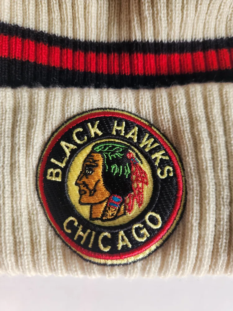 Chicago Blackhawks Pom Beanie image indicator(2)