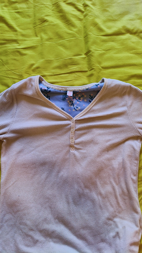 Women's Waffle Knit Thermal Henley Top - photo 2