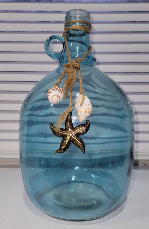 Decorative Glass Bottle Beach house decor